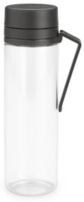 Sticla Brabantia Make&Take 1006278, 500 ml, Cu filtru, Protectie impotriva scurgerilor, Deschidere larga, Transparent/Gri inchis