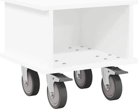 vidaXL Support TV Alb 37 x 35 x 35 cm Lemn compozit