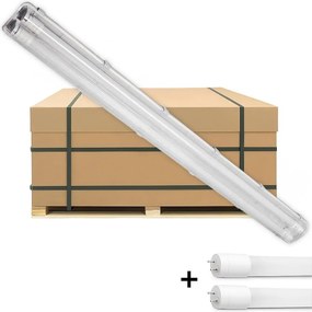 Brilagi - LED Tech. corp de iluminat fluorescent OPTIMA T8, 2x soclu G13, 18 W, 230 V, IP65 - palet 110 buc.