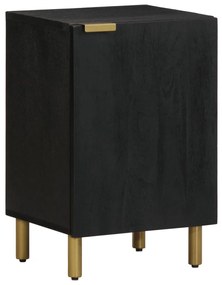 vidaXL Dulap de baie, negru, 38x33x58 cm, lemn prelucrat