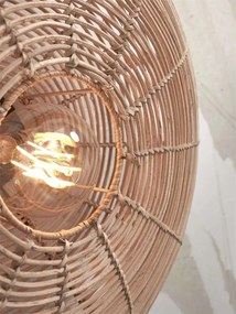 Aplica de perete eco din ratan Tanami disc S, nat