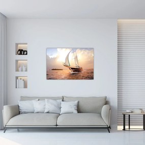 Tablou cu iaht (90x60 cm)