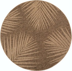 Covor pentru exterior și interior maro rotund ø 160 cm Timber 1403 – Ayyildiz Carpets