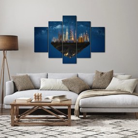 Tablou - Metropola plutind în spațiu (150x105 cm)