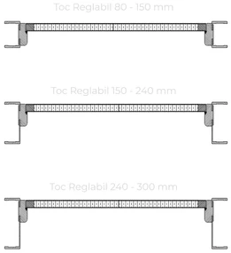 Usa de interior din LEMN cu toc reglabil - Usi vopsite Alb LEMN - 8, 160-240 mm, 700 / 800 / 900 x 2070