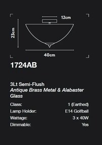 Plafoniera eleganta design clasic Belle 3L