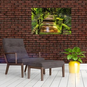 Tablou cu scări într-o pădure tropicală (90x60 cm)