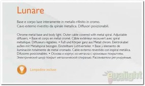 Plafonier reglabil LUNARE PL4 Cromo 066820