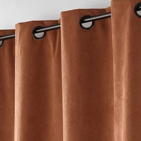 Draperie maro din catifea 140x260 cm Olympe – douceur d'intérieur