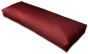 vidaXL Pernă de spate tapițată, roșu vin, 120 x 40 x 10 cm
