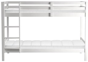 Pat etajat pentru copii 90 cm Invocato (alb) (cu somieră). 1116361