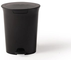 Coș de gunoi cu pedală 5 l, negru