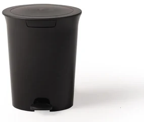 Coș de gunoi cu pedală 5 l, negru