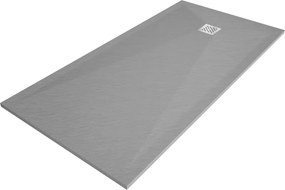 Mexen Stone+ brodigă compozită dreptunghiulară 200 x 100 cm, gri-beton - 44611020