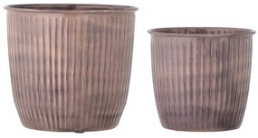 Ghivece decorative 2 buc. din metal ø 21,5 cm Kenzie – Bloomingville