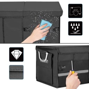 Deuba Organizator valiza neagra - 60x35x30cm