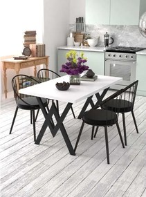 Scaun metal, Dining Homs, negru 76 x 62 cm,30450