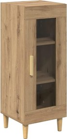 vidaXL Bufet Stejar Artizanal 34.5 x 32.5 x 90 cm Lemn compozit