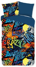 Lenjerie de pat pentru copii din microfibră pentru pat de o persoană, extinsă 140x220 cm Jeff – Good Morning