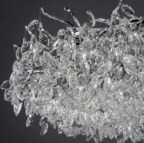 Lustra aplicata design magnific, crom, diametru 80cm, RICICLE