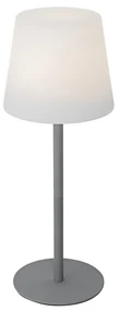 Lampă de masă gri reîncărcabilă, cu LED și variator, IP54 - Jude