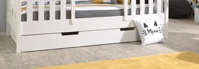 Sertar Pat Housebed 90x190 cm, pentru Copii, Alb – Vipack
