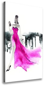 Pictură pe pânză Ilustrare de moda