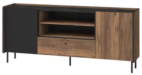 Masă TV Phelan P16 (Nuc warmia + Negru). 1062546