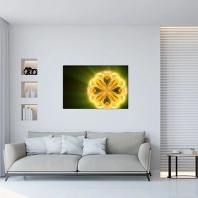 Tablou cu floare galbenă (90x60 cm)