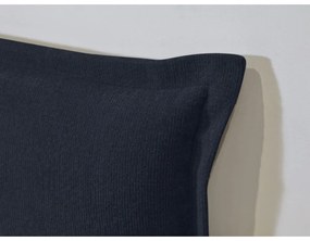 Pat matrimonial albastru închis/natural cu somieră 180x200 cm Charlie – Bobochic Paris