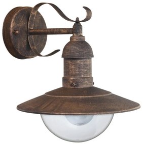 Brilagi - Aplica de perete pentru exterior MOLDE 1xE27/60W/230V IP44 bronz/patină