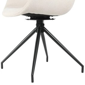 Scaun de sufragerie Eglo 424706 BULACAN 82x58 cm crem/negru