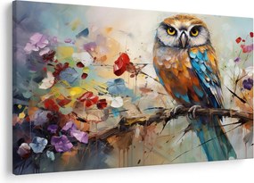 Tablou - Bufniță pictată (90x60 cm)