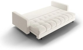 Canapea crem extensibilă, cu spațiu de depozitare cu tapițerie din țesătură bouclé 222 cm Bali – Cosmopolitan Design