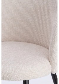 Set de scaune de sufragerie crem 2 buc. din metal Radaja – Light &amp; Living