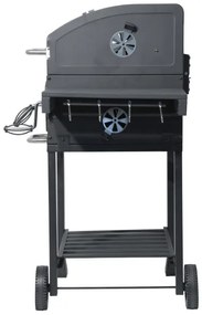 Grătar negru cu cărbuni