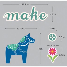 Autocolant Fanastick Small Colorfull Horses