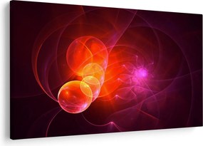 Tabloul modern cu abstracțiune roz (90x60 cm)