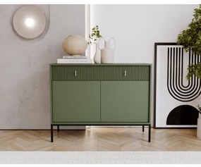 Comodă SUE verde/neagră