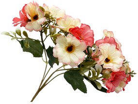 Flori de camp crem-roz artificiale GINNY, 30cm