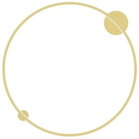 LED Aplica SATURNO LED/46W/230V pr. 80 cm IP44 auriu