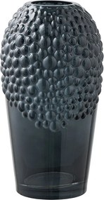 Vază gri închis din sticlă (înălțime 25 cm) – House Nordic