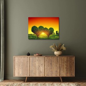 Tablou - Inima în coroanele copacilor (70x50 cm)
