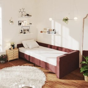 Pat de zi, violet, 90x200 cm, textil, usb