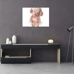 Tablou pe sticlă - Animăluț în acuarelă N⁰5 (70x50 cm)
