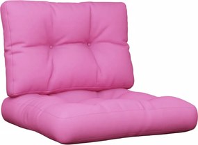 vidaXL Perne de paleți, 2 buc., roz, material textil