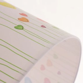 Lustră pe cablu pentru copii HEARTS 1xE27/60W/230V