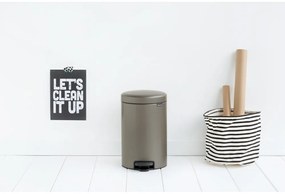 Coș de gunoi gri cu pedală din oțel 12 l NewIcon – Brabantia