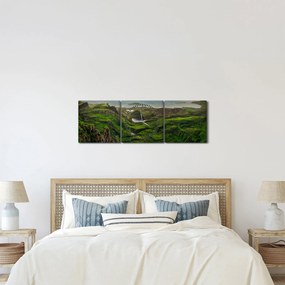 Tablou - Quiraing, Scoția (cu ceas) (90x30 cm)