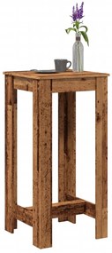 vidaXL Masă bar, lemn vechi, 51x50x103,5 cm, lemn prelucrat
